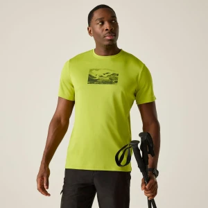 Regatta Regatta Koszulka męska Fingal Graphic Żółty, Rozmiar: