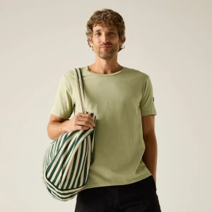 Regatta Regatta Koszulka męska Finlo Beżowe, Rozmiar: