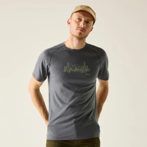 Regatta Regatta Koszulka męska merino Escade Szary, Rozmiar: