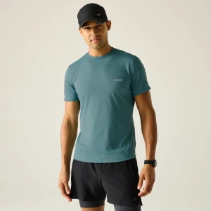 Regatta Regatta Koszulka męska Mindo przeciw insektom Zielony, Rozmiar: