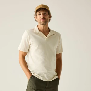 Regatta Regatta Koszulka męska polo Hadvo Beżowe, Rozmiar: