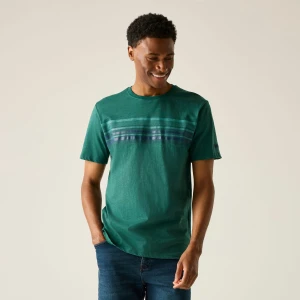 Regatta Regatta Koszulka męska Rendro Zielony, Rozmiar: