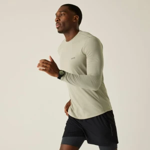 Regatta Regatta Koszulka męska z długim rękawem Mindo przeciw insektom Beżowe, Rozmiar: