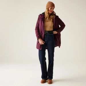 Regatta Regatta Kurtka damska przejściowa ocieplana przeciwdeszczowa Valenta Fioletowy, Rozmiar: