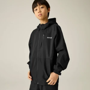 Regatta Regatta Kurtka dziecięca przeciwdeszczowa Calderdale III Czarny, Rozmiar: