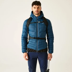 Regatta Regatta Kurtka męska hybrydowa Leedre z kapturem Niebieski, Rozmiar: