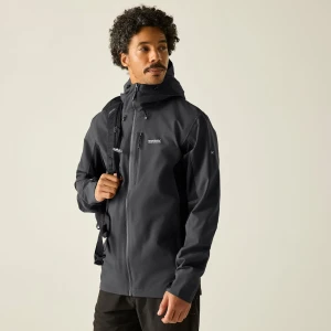 Regatta Regatta Kurtka męska przeciwdeszczowa Birchdale II Szary, Rozmiar: