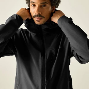 Regatta Regatta Kurtka męska przeciwdeszczowa z membraną Oklarna Czarny, Rozmiar:
