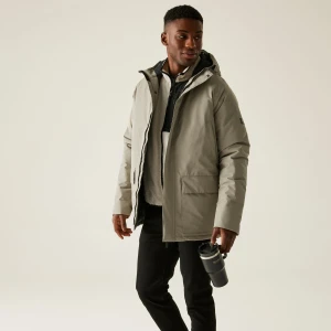 Regatta Regatta Kurtka męska przejściowa przeciwdeszczowa Savon Beżowe, Rozmiar: