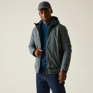 Regatta Regatta Kurtka męska przejściowa przeciwdeszczowa Winsar Szary, Rozmiar: