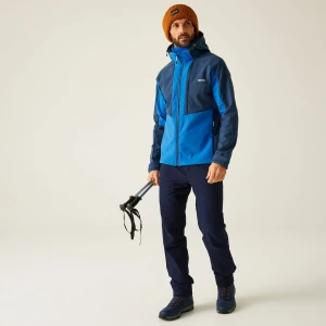 Regatta Regatta Kurtka męska softshell wodoodporny Hewitts Niebieski, Rozmiar: