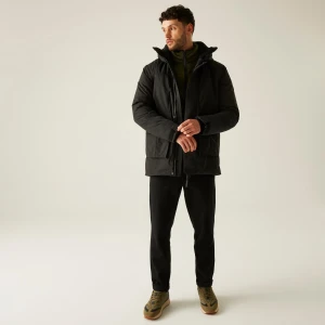 Regatta Regatta Kurtka męska zimowa ocieplana przeciwdeszczowa Marron Czarny, Rozmiar: