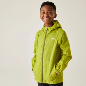 Regatta Regatta Kurtka przeciwdeszczowa dziecięca wiosenna kieszonkowa Pack It III Zielony, Rozmiar: