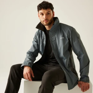 Regatta Regatta Kurtka przeciwdeszczowa męska Matt Szary, Rozmiar: