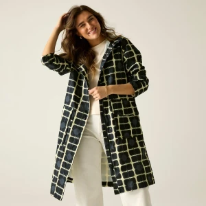 Regatta Regatta Orla Kiely Kurtka damska przeciwdeszczowa Longer Beżowe, Rozmiar: