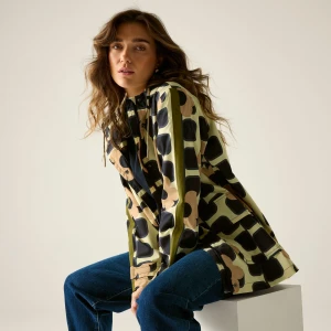 Regatta Regatta Orla Kiely Kurtka damska przeciwdeszczowa Mid Beżowe, Rozmiar: