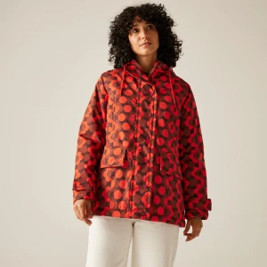 Regatta Regatta Orla Kiely Kurtka damska przeciwdeszczowa Mid Czerwony, Rozmiar:
