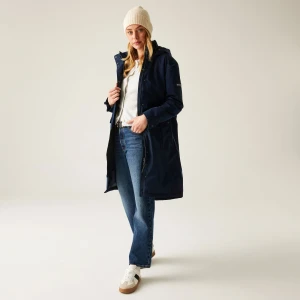 Regatta Regatta Płaszcz damski przejściowy ocieplany przeciwdeszczowy Yannta Niebieski, Rozmiar: