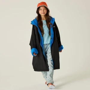 Regatta Regatta Płaszcz do przebierania dziecięcy wodoodporny Changing Robe Czarny, Rozmiar: