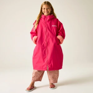 Regatta Regatta Płaszcz do przebierania dziecięcy wodoodporny Changing Robe Różowy, Rozmiar: