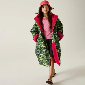 Regatta Regatta Płaszcz do przebierania dziecięcy wodoodporny Changing Robe Zielony, Rozmiar:
