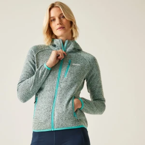 Regatta   Polar damski z kapturem Newhill II Niebieski, Rozmiar: