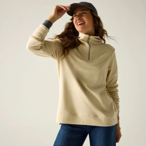 Regatta Regatta Polar damski z suwakiem 1/2 Demmi Biały, Rozmiar: