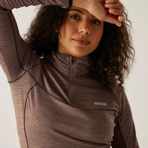 Regatta Regatta Polar damski z suwakiem 1/2 Yonder II Brązowy, Rozmiar: