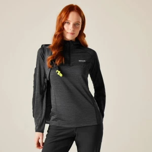 Regatta Regatta Polar damski z suwakiem 1/2 Yonder II Czarny, Rozmiar: