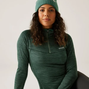 Regatta Regatta Polar damski z suwakiem 1/2 Yonder II Zielony, Rozmiar: