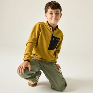 Regatta Regatta Polar dziecięcy z suwakiem 1/2 Junior Frankie Brązowy, Rozmiar: