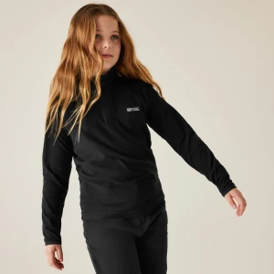 Regatta Regatta Polar dziecięcy z suwakiem 1/2 Loco Czarny, Rozmiar: