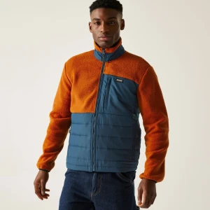 Regatta Regatta Polar męski hybrydowy rozsuwany Frankie Borg Brązowy, Rozmiar: