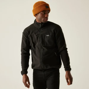 Regatta Regatta Polar męski rozsuwany Frankie Czarny, Rozmiar: