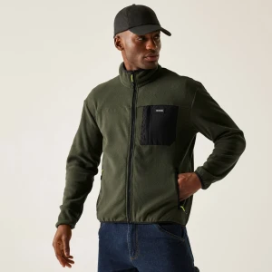 Regatta Regatta Polar męski rozsuwany Frankie Zielony, Rozmiar: