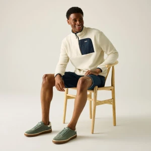 Regatta Regatta Polar męski z suwakiem 1/2 Frankie Beżowe, Rozmiar: