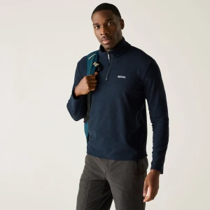 Regatta Regatta Polar męski z suwakiem 1/2 Thompson Marl Niebieski, Rozmiar: