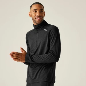 Regatta Regatta Polar męski z suwakiem 1/2 Yonder II Czarny, Rozmiar: