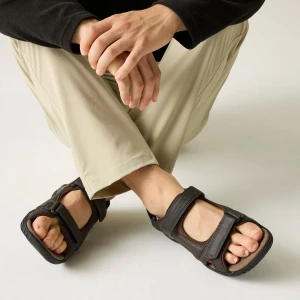 Regatta Regatta Sandały męskie na rzepy Haris Brązowy, Rozmiar: