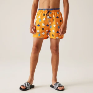 Regatta Regatta Spodenki dziecięce kąpielowe Skander III Pomarańczowy, Rozmiar: