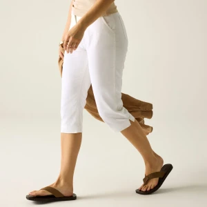 Regatta Regatta Spodnie damskie capri Bayletta Biały, Rozmiar: