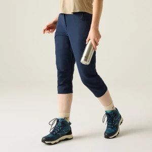 Regatta Regatta Spodnie damskie capri Chaska III Niebieski, Rozmiar: