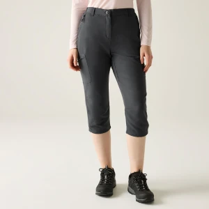 Regatta Regatta Spodnie damskie capri Chaska III Szary, Rozmiar: