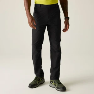 Regatta   Spodnie męskie trekkingowe Highton II Czarny, Rozmiar: