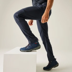 Regatta   Spodnie męskie trekkingowe softshell Fenton Niebieski, Rozmiar: EU60 | Krótkie