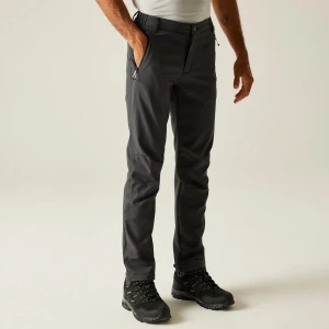 Regatta Regatta Spodnie męskie trekkingowe softshell Geo II Szary, Rozmiar: EU46 | Długie