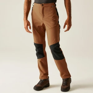 Regatta Regatta Spodnie męskie trekkingowe ze streczem Questra V Brązowy, Rozmiar: