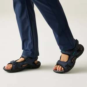 Regatta   Sandały damskie na rzepy Lady Haris Niebieski, Rozmiar: