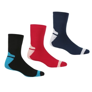 Regatta Skarpety damskie outdoorowe Ladies 3-pak Czarny, Rozmiar: