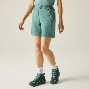 Regatta   Spodenki damskie Mountain II Zielony, Rozmiar: